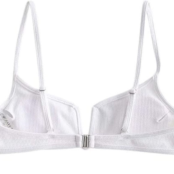 Ribbed V Wired Cami Bikini Top - Picture 4 of 9